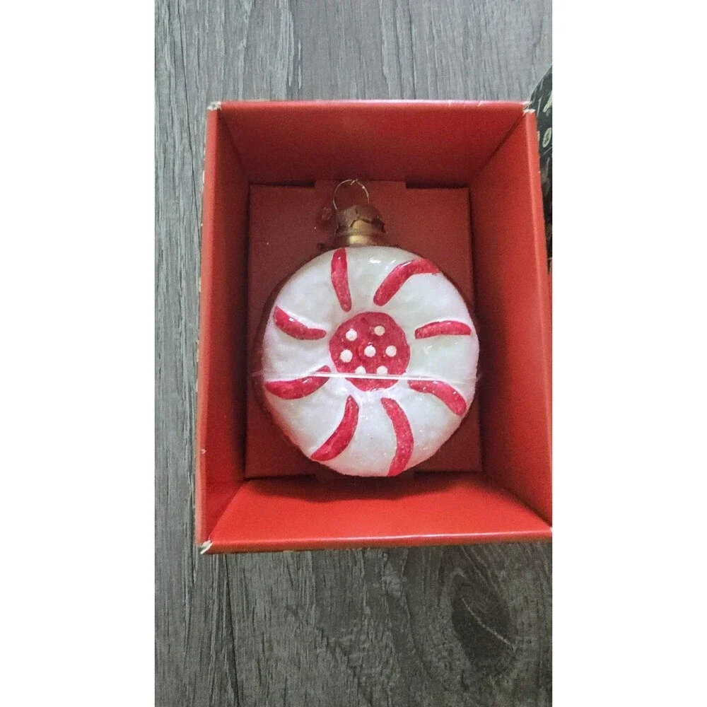 John Derian Target Striped Cookie Glass Christmas Ornament 2025 Limited Edition